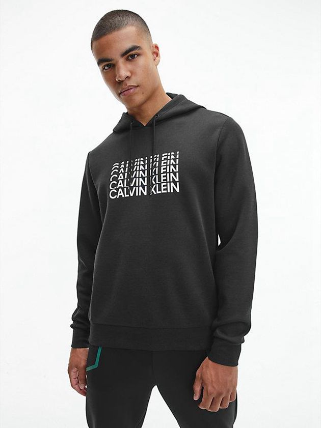 Calvin Klein USA Logo Mens Hoodie Black 4123950-UH